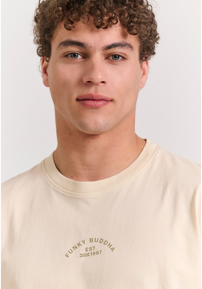 Relaxed fit t-shirt με text artwork τύπωμα στην πλάτη