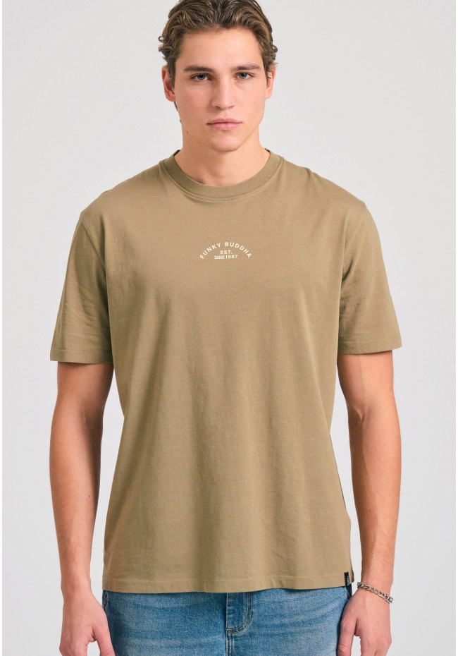 Relaxed fit t-shirt με text artwork τύπωμα στην πλάτη