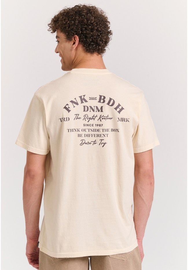 T-shirt με text artwork τύπωμα στην πλάτη