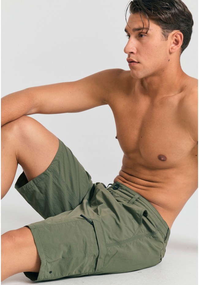 Ανδρικό μονόχρωμο cargo μαγιό