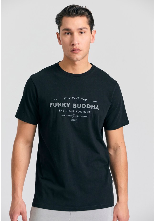 T-shirt με embossed τύπωμα από οργανικό βαμβάκι