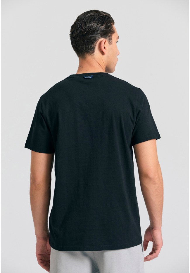 T-shirt με embossed τύπωμα από οργανικό βαμβάκι