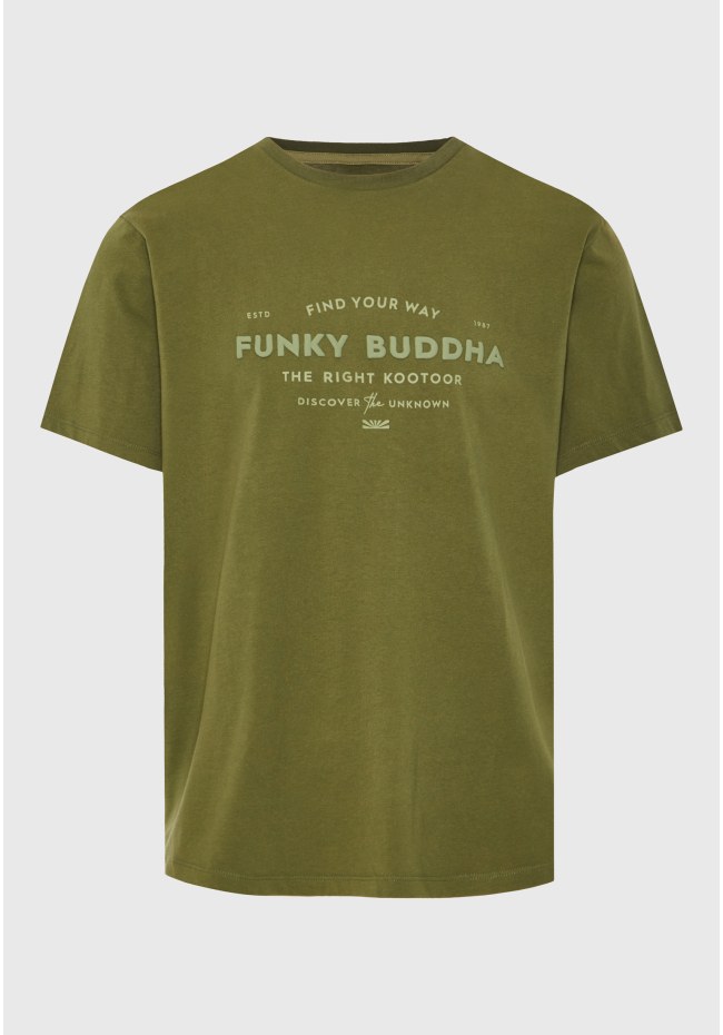 T-shirt με embossed τύπωμα από οργανικό βαμβάκι