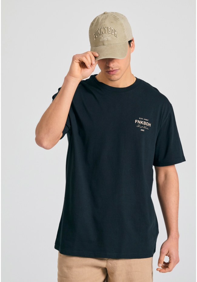 Relaxed fit t-shirt με text artwork τύπωμα στην πλάτη