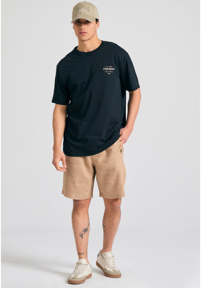 Relaxed fit t-shirt με text artwork τύπωμα στην πλάτη