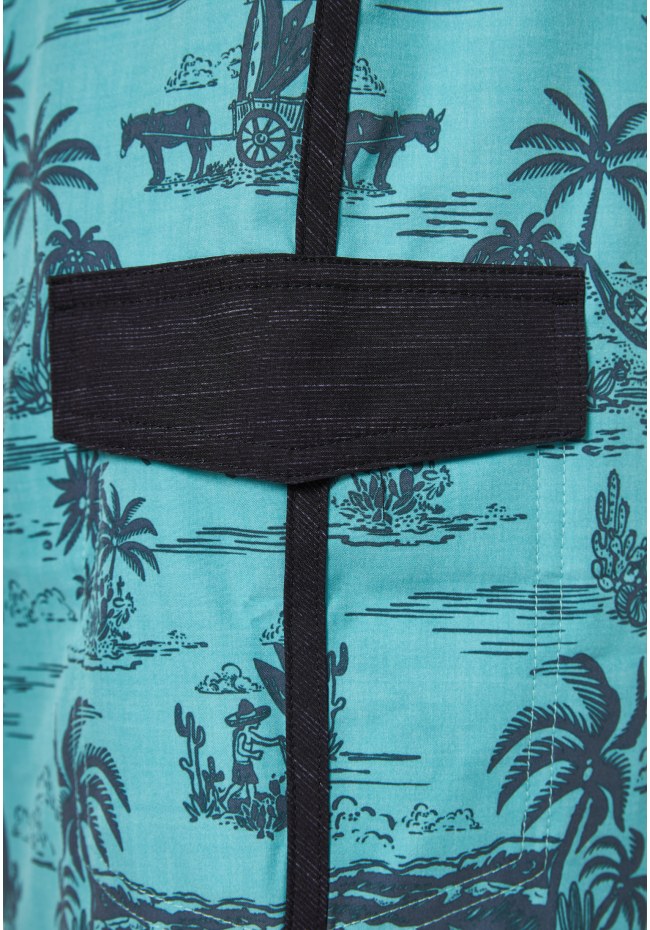 Men's boardshorts with exotic print