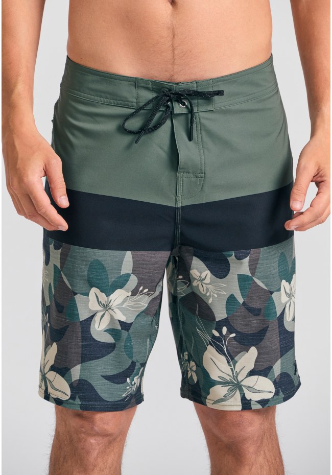 Ανδρικό μαγιό βερμούδα με floral τύπωμα