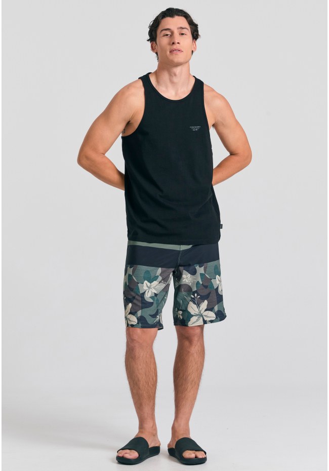 Ανδρικό μαγιό βερμούδα με floral τύπωμα