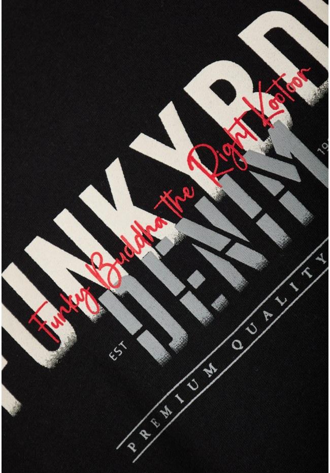 T-shirt με faded τύπωμα στο στήθος