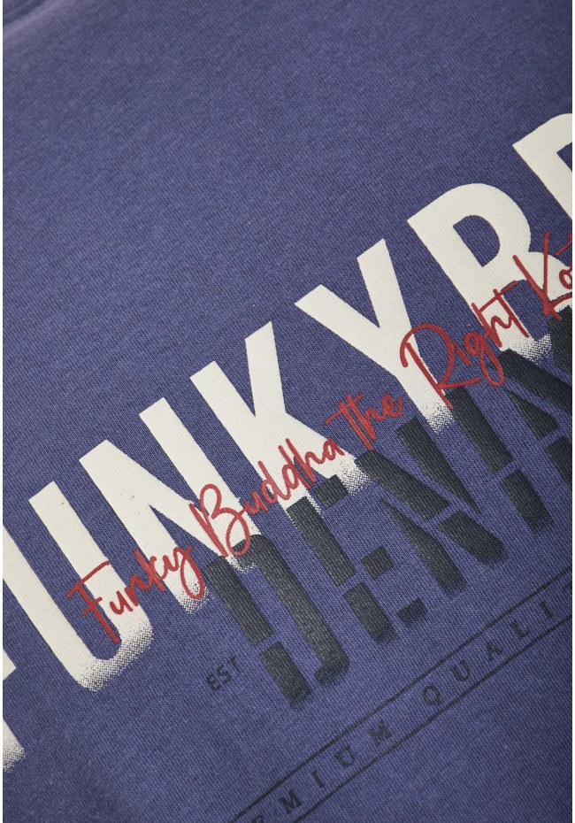 T-shirt με faded τύπωμα στο στήθος