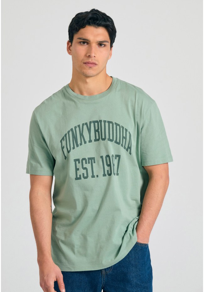 Relaxed fit t-shirt με branded τύπωμα