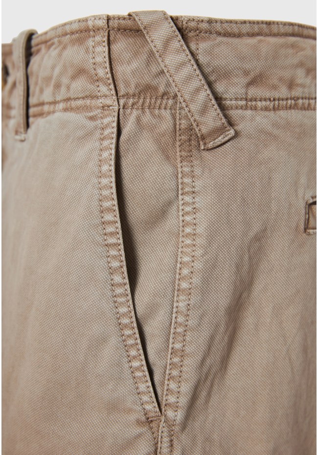 Loose fit garment dyed cargo βερμούδα
