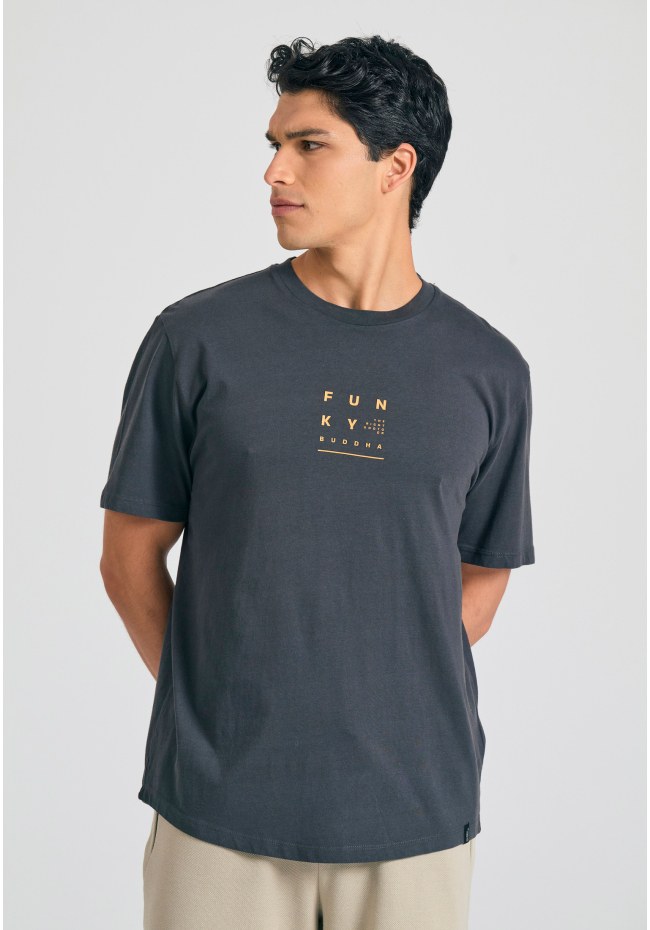 Relaxed t-shirt με text artwork τύπωμα στην πλάτη