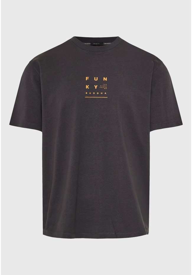 Relaxed t-shirt με text artwork τύπωμα στην πλάτη