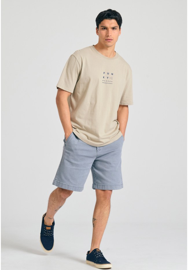 Relaxed t-shirt με text artwork τύπωμα στην πλάτη