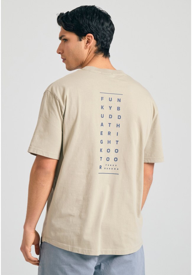 Relaxed t-shirt με text artwork τύπωμα στην πλάτη