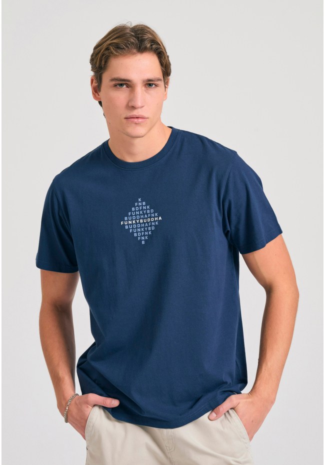 T-shirt με τύπωμα στο στήθος