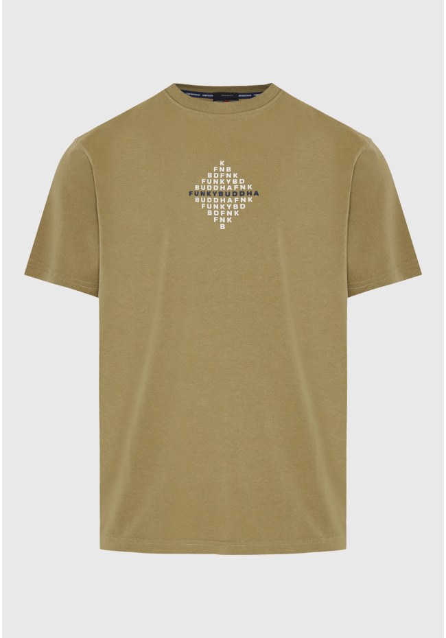 T-shirt με τύπωμα στο στήθος