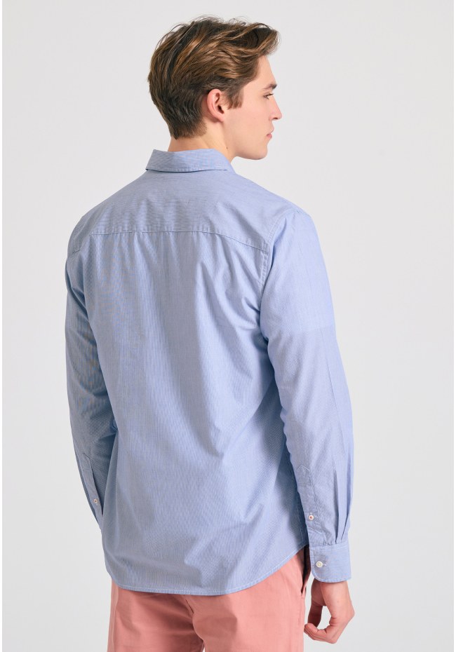 Yarn dyed oxford striped shirt