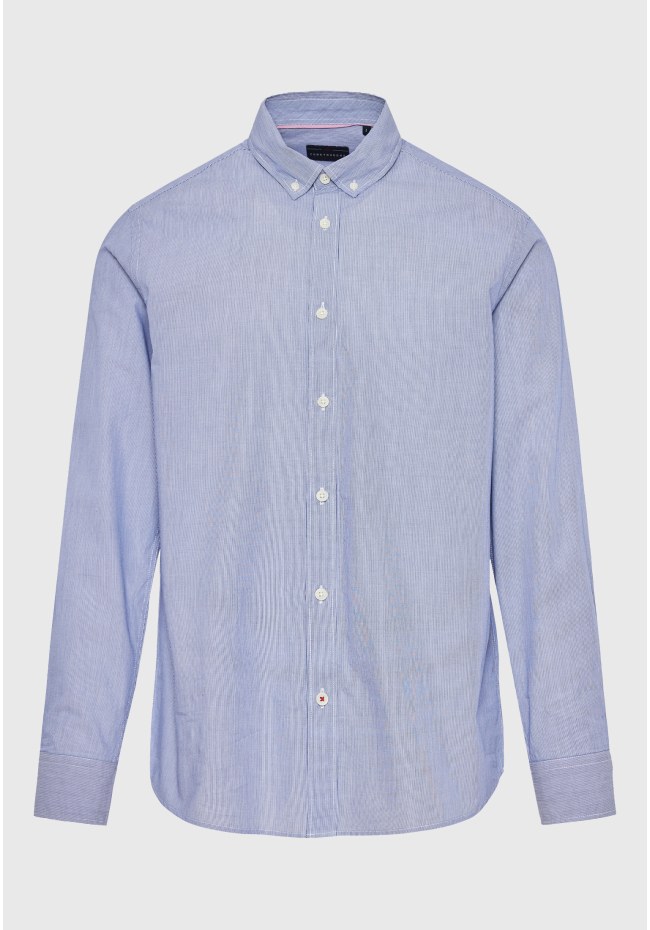 Yarn dyed oxford striped shirt