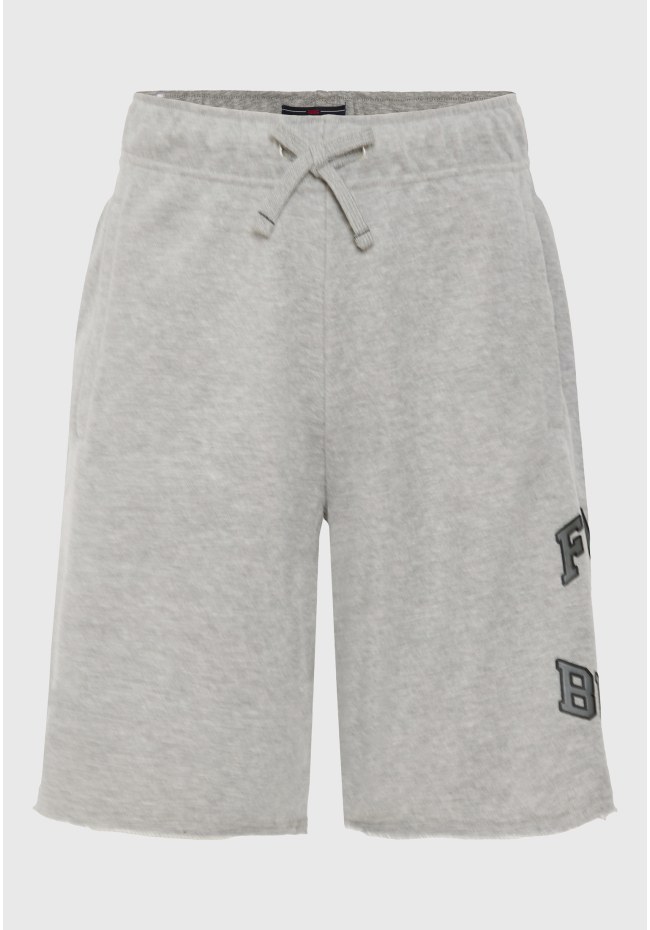 Wide leg fit αθλητική βερμούδα με branded τύπωμα