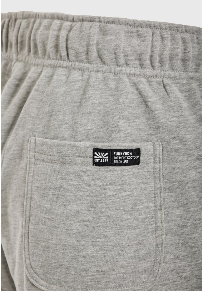 Wide leg fit αθλητική βερμούδα με branded τύπωμα