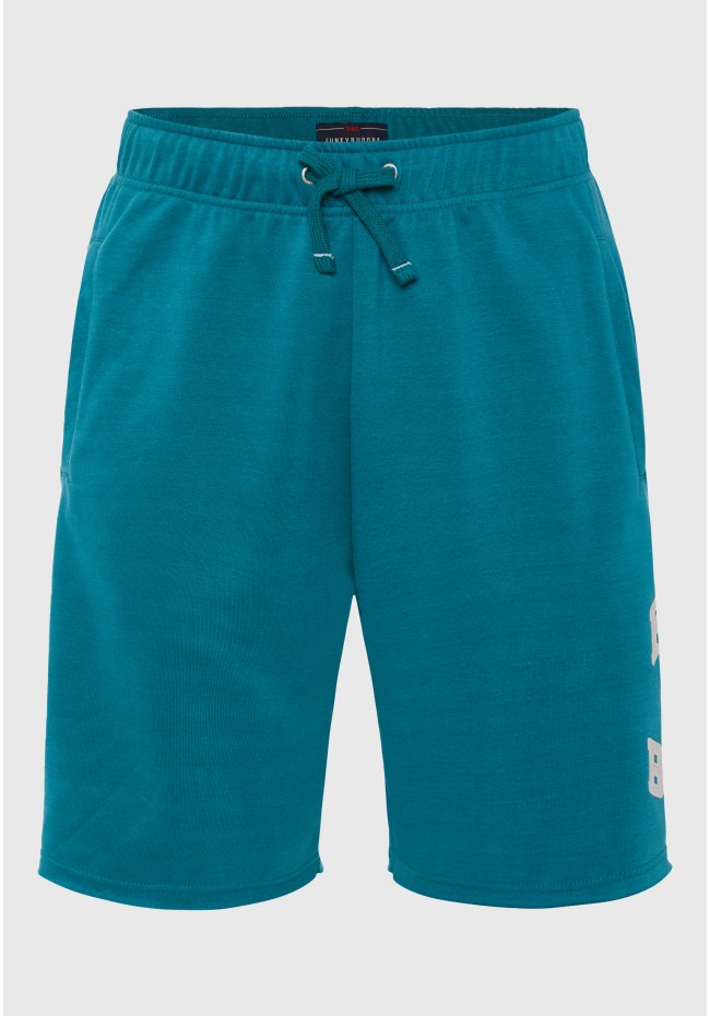Wide leg fit αθλητική βερμούδα με branded τύπωμα