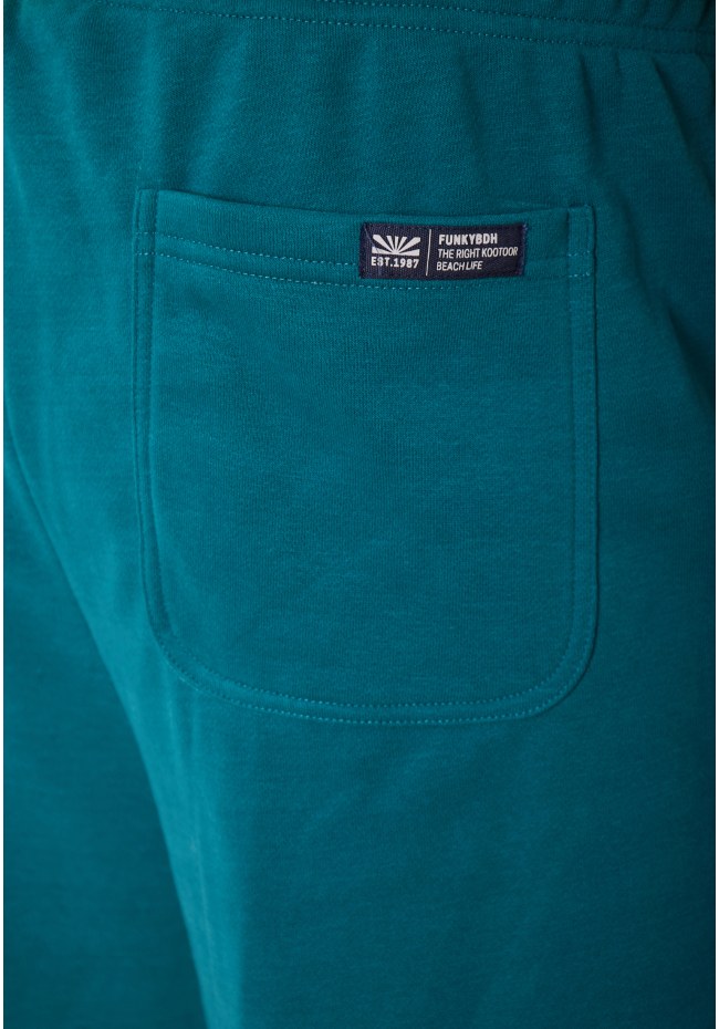Wide leg fit αθλητική βερμούδα με branded τύπωμα