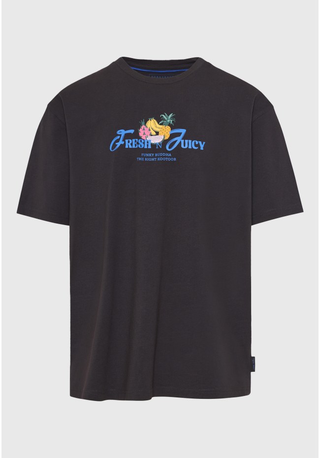 Relaxed fit t-shirt με τύπωμα στην πλάτη