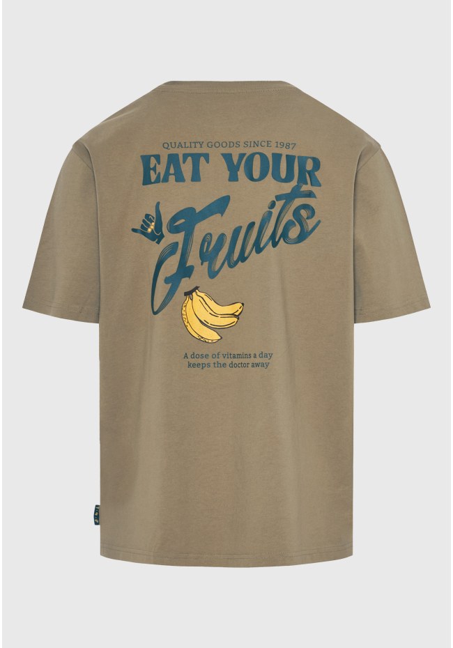 Relaxed fit t-shirt με τύπωμα στην πλάτη