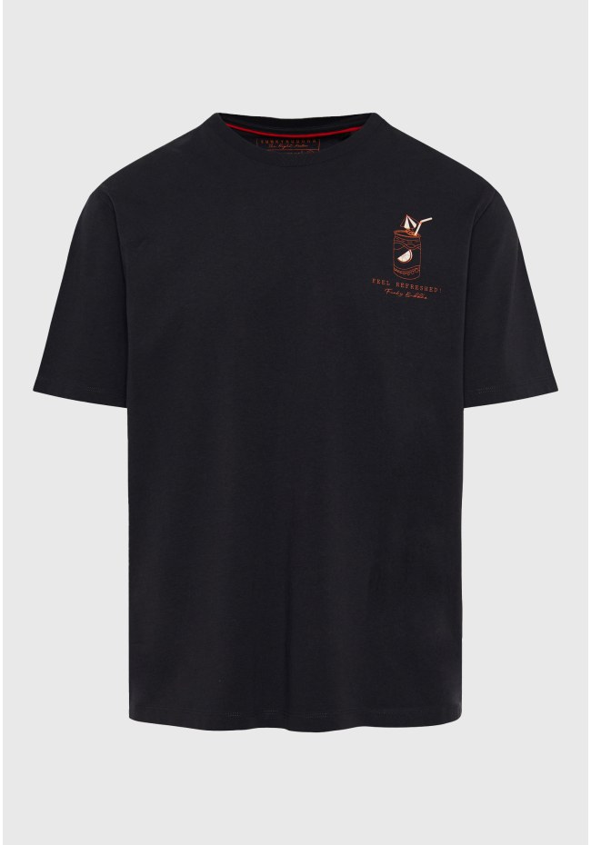 Relaxed t-shirt με text artwork τύπωμα στην πλάτη