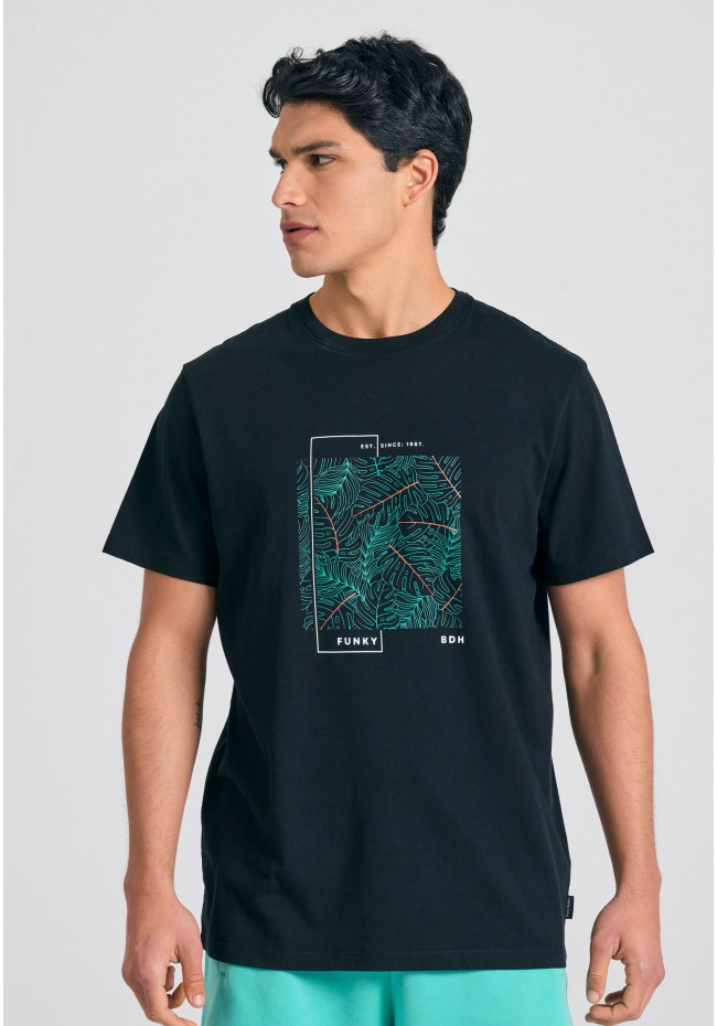 T-shirt with abstract frame print