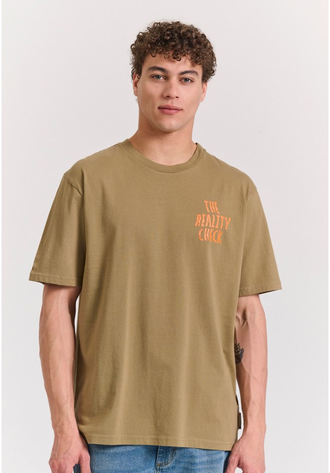 Relaxed fit t-shirt με graphic print στην πλάτη
