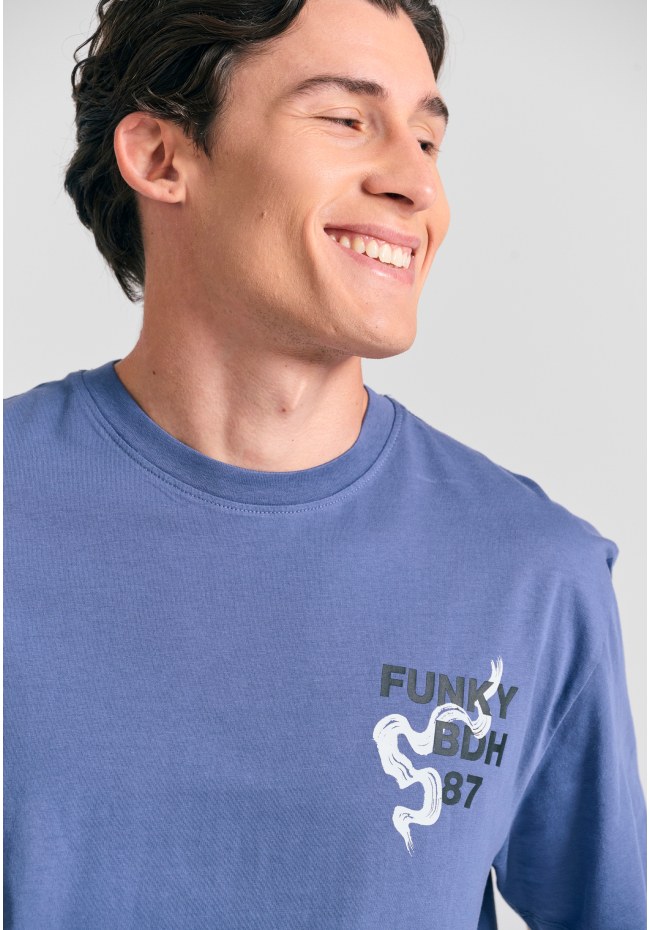 Relaxed t-shirt with frame graphic print