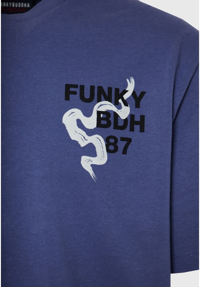 Relaxed t-shirt with frame graphic print