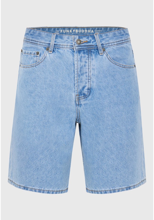 Ανδρική comfort fit τζιν βερμούδα