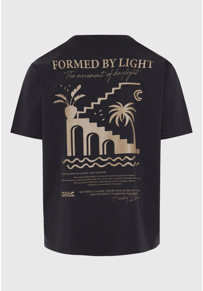 Relaxed fit t-shirt με ethnic look τύπωμα