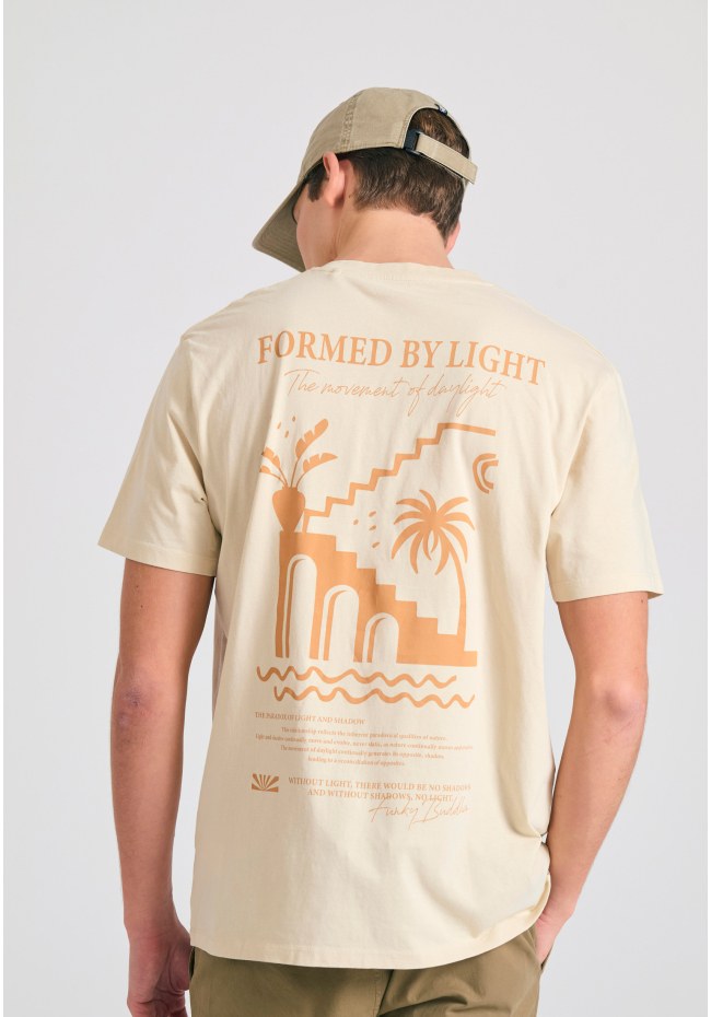 Relaxed fit t-shirt με ethnic look τύπωμα