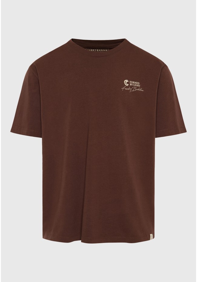 Relaxed fit t-shirt με ethnic look τύπωμα