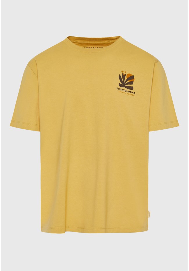 Relaxed t-shirt από οργανικό βαμβάκι με abstract τύπωμα