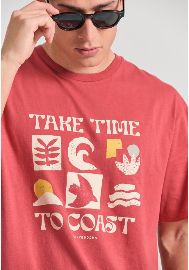 Relaxed fit t-shirt με graphic τύπωμα