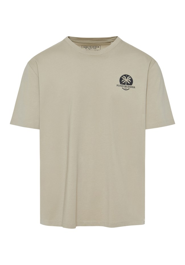 Organic cotton relaxed t-shirt με text artwork τύπωμα