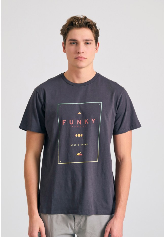 Organic cotton t-shirt με minimal branded τύπωμα