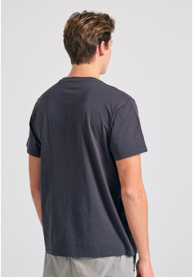 Organic cotton t-shirt με minimal branded τύπωμα