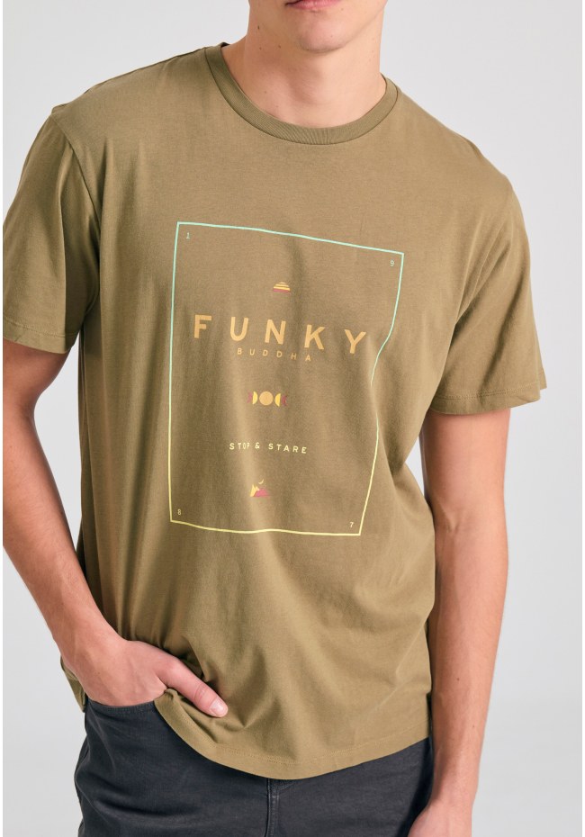 Organic cotton t-shirt με minimal branded τύπωμα