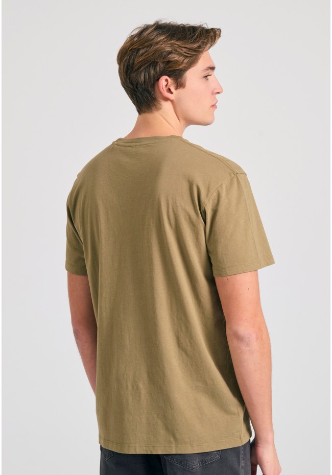 Organic cotton t-shirt με minimal branded τύπωμα