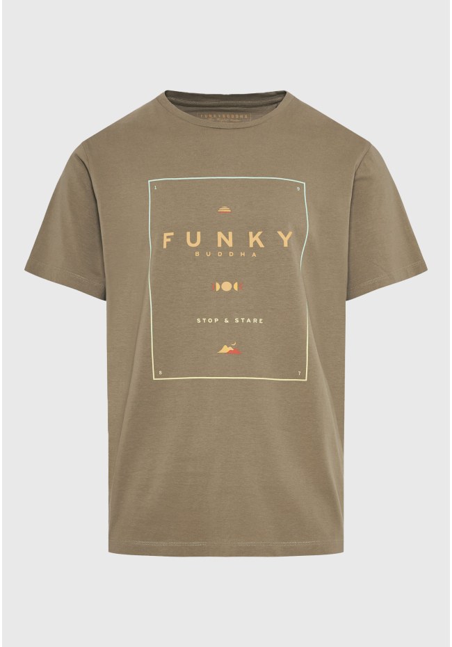 Organic cotton t-shirt με minimal branded τύπωμα