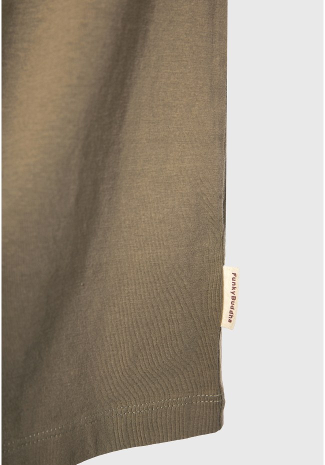 Organic cotton t-shirt με minimal branded τύπωμα