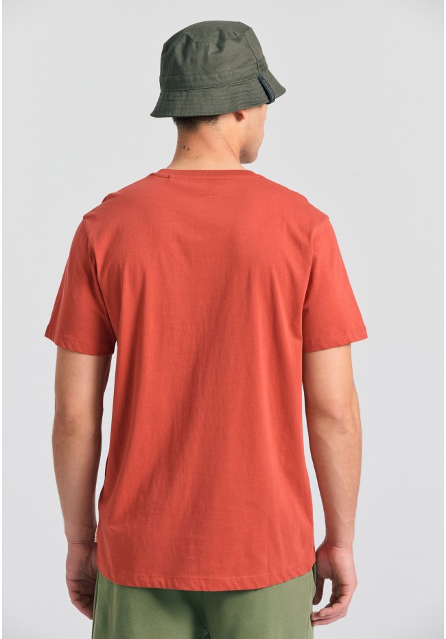 Organic cotton t-shirt με minimal branded τύπωμα