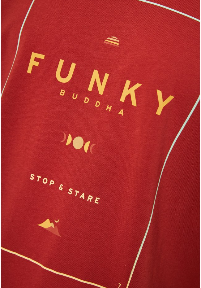 Organic cotton t-shirt με minimal branded τύπωμα